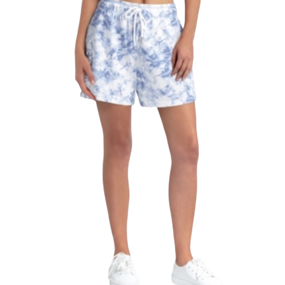 NWT H Halston Studio Blue Tie Dye Shorts Size Small - Picture 6 of 6
